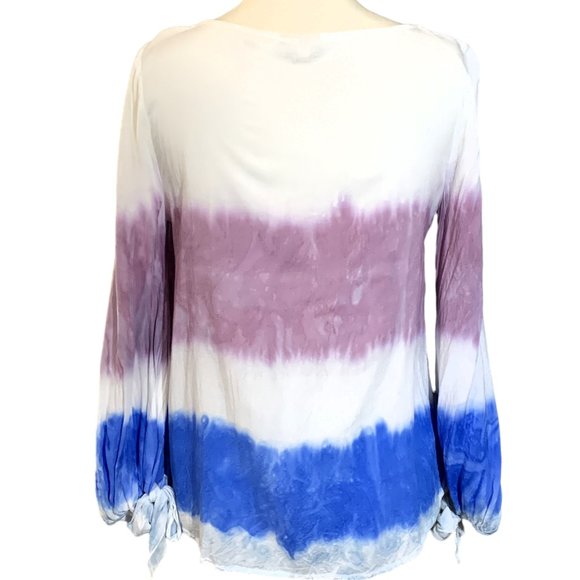 Holding Horses by Anthropologie Melting Stripes Silk Blouse - Picture 4 of 9